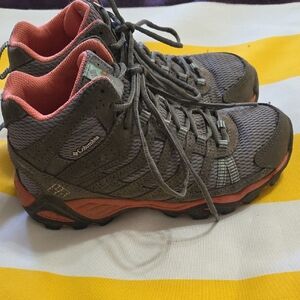 Columbia Coral and Gray Women's Hiking Shoe